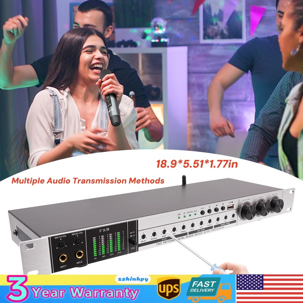 Anti-howling Audio Processor Professional Bluetooth Audio Processor Mixer 25 W