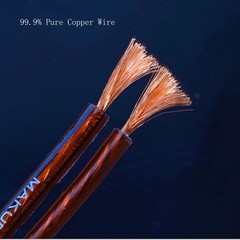 6.35Mm to Banana Plug Speaker Cable, 1/4 TS to Dual 4Mm Plugs, 2M