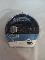 NOS Shure PG58 Vocal Microphone Performance Gear PG58-XLR