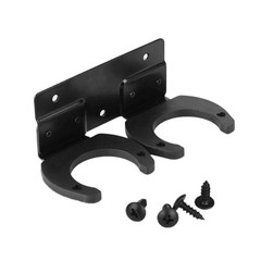 Minimalist Black Wall Mount for For wireless Mic Stand Blend with Any Decor