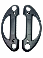 (2) Two Replacement GREY Handle Mackie SRM450 V1, V2 & V3 SRM350 V1, V2 & V3