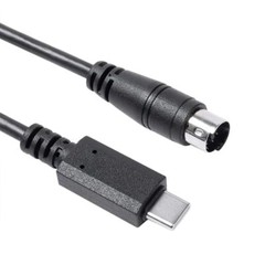 USB-C to Mini-Din Cable for IK Multimedia iRig Series HD HD-A Keys I/O 25/49