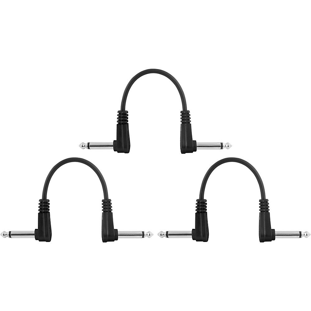 Mogami Pure Patch PedalEffects Cables 3 Pack 6 in.