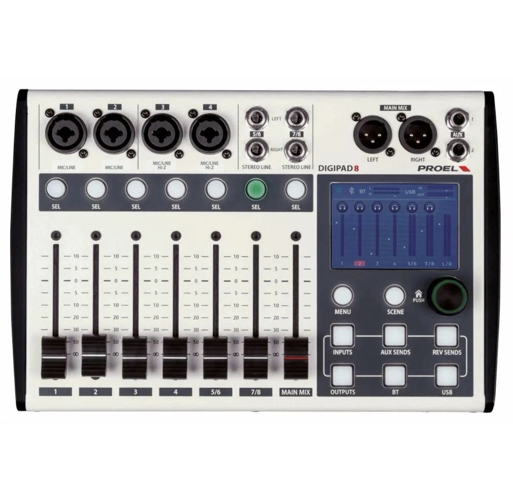 Proel DIGIPAD8 8-Channel Digital Mixer in Original Box