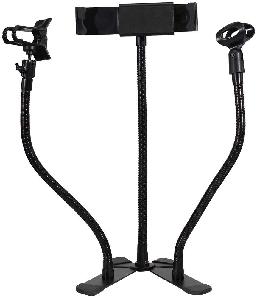Pro X-MOBITCP20 Tablet Smartphone Mic Clip/Selfie Stick Table Stand+Tripod Clamp