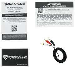 Rockville BluTube Tube Amplifier/Home Theater Bluetooth Receiver+(4) 4″ Speakers
