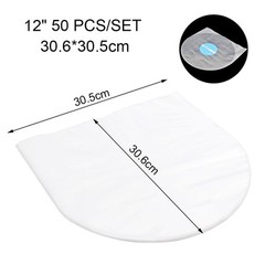 Clear Vinyl Record Protecter Bags for Dust and Damage Protection 50Pcs