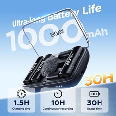 BOYALINK 2 Wireless Lavalier Microphone for iPhone15/16 Android Laptop,48kHz/…