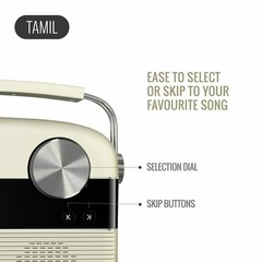 Carvaan Tamil – Portable Music Player with 5000 Preloaded Songs, FM/BT/AUX