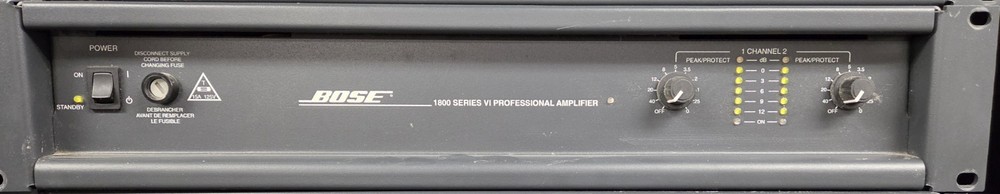 Bose 1800 Series VI Amplifier 450watts/channel at 8-ohms