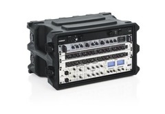 Gator G-PRO-6U-13 Pro Series Molded Mil-Grade Shallow Rack Case 6 Space 13″ Deep