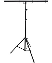 MR DJ LS-100 Black 9 Foot Tripod Lighting Stand With Cross Bar