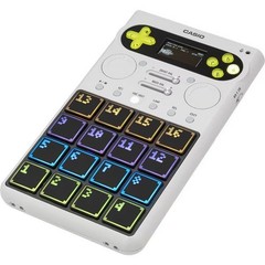 Casio SXC-1 Portable Standalone Sampler White 16 Pads 64GB USB-C SK-1 MT-40