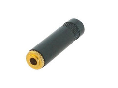 Neutrik Rean (NYS240BG) 3-Pole 3.5mm Stereo Cable Extension Jack w/Gold Contacts