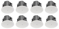 8 JBL Control 412C/T 3″ Commercial 70v/8-ohm Ceiling Speakers For Restaurant/Bar