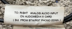 Avid Stereo Output Cable, XLR 3 Female to RCA Phono Male – Discontinued, Used