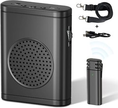 Portable Voice Amplifier with Wireless Lavalier Microphone For Teachers Speaker
