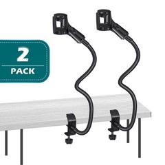 2 Sets Gooseneck Mic Stand 13 Inch Microphone Stand Flexible Gooseneck Deskto…