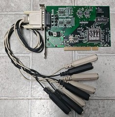 Midiman DMAN 2044 PCI Audio Sound MIDI I/O Card 1997 Taiwan Cables