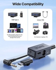 BOYA BOYALINK 3 Wireless Lavalier Microphone, AI Noise Cancellation, 48kHz/24Bit