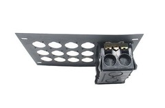 Elite Core Recessed Pocket Floor Box With 12 D Holes and Duplex AC Outlet