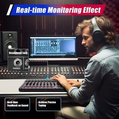 Pro 8 Channel Bluetooth Studio Audio Mixer Live Sound Mixing Console with USB