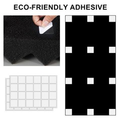 4 Pack Egg-Crate Acoustic Panels, 48×24×2″ Soundproof Wall Foam Sound Dampening