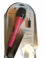 Singing Machine SMM205P Uni-Directional Dynamic Microphone with 10-Foot Cord …