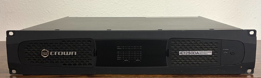 Crown DCi 4|1250DA DriveCore Install Dante 4-Channel Power Amplifier (Sold As Is