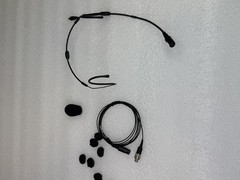 Sennheiser HSP 4 Condenser Cardioid Headworn Microphone, 3-Pin Lemo, Black