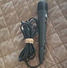 Wired Handheld/Stand-Held Microphone w/ On/Off Switch, 6.35mm TRS, Black