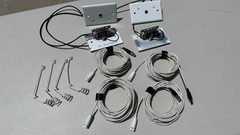 4 Audio-Technica Condenser Hanging Microphone White Cardioid Used