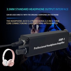Lossless Audio Portable Headphone Amp Converter XLR to 3.5mm Audio Plug-and-Play