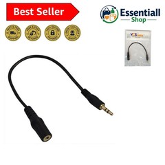 Compact 3.5mm TRRS Female to TRS Male Adapter – Perfect for Headphone Extensions