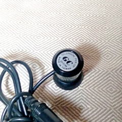 VINTAGE GC TELEPHONE PICK-UP MICROPHONE COIL W. SUCTION CUP | 3.5 MM PLUG