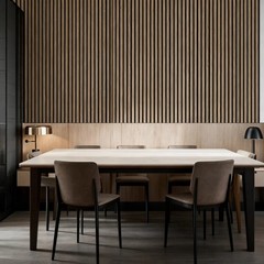Acoustic Slat Wood Wall Panels Acoustic Panel Studio,4Pcs,11.81″X 11.22″X0.86″
