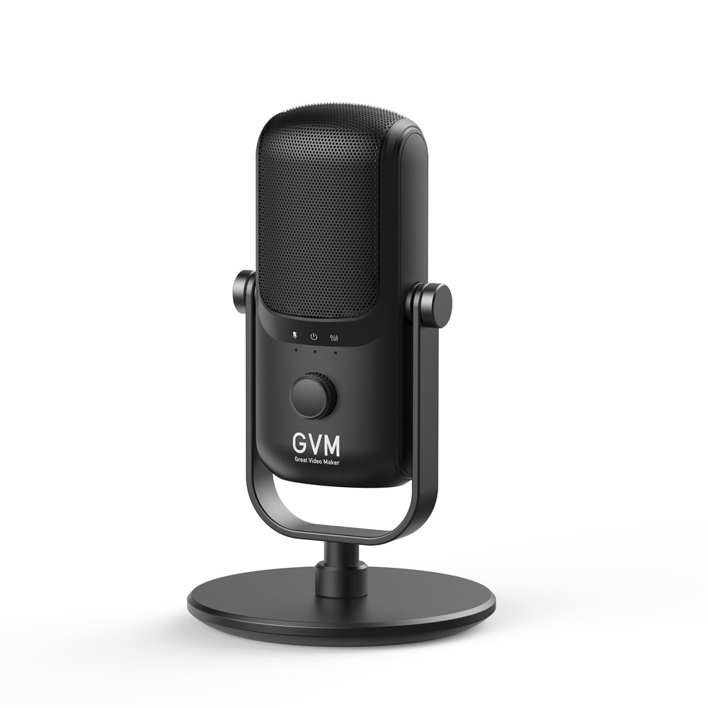 GVM USB Type-C Microphone, Plug and Play Condenser Microphone with Gain Contr…