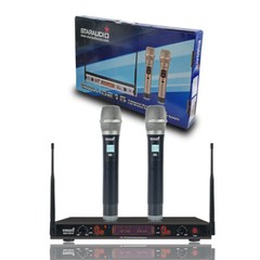 4-Channel Mono Stereo Mixer Mini USB Sound DJ Mixing Console 2CH UHF Microphone