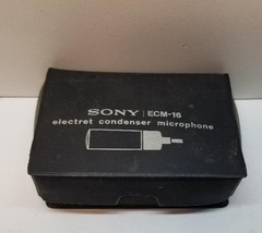 Sony Original ECM-16 Electret Condenser Microphone in case with manual