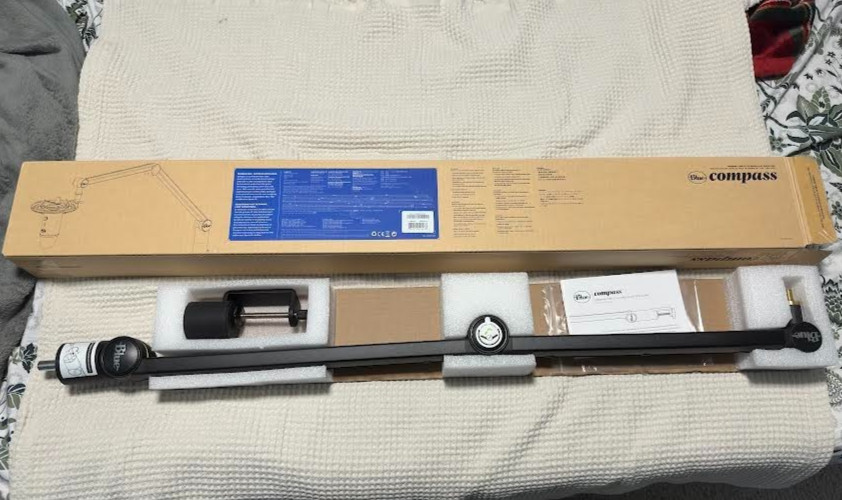 Logitech Blue Compass Premium Microphone Boom Arm – Black READ