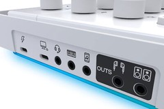 Mackie M Caster Live White Streaming Podcasting Smartphone/USB Mixer+EM-91C Mic