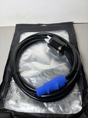 Power Cable With Powercon, 3 Con, 6’ft, 250V, 3 Pin, PVC Jacket