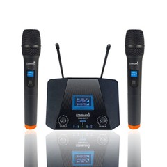 Wireless Microphone System 2 Channel UHF Handheld Church Microphone Karaoke Mic