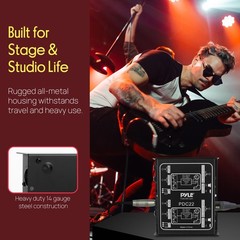 PYLE-PRO Premium Direct Injection Audio Box – Passive DI Unit Hum Black