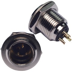 CESS 3-Pin Mini XLR Cable Male #04: Socket,3-Pin,2-Pack, Silver