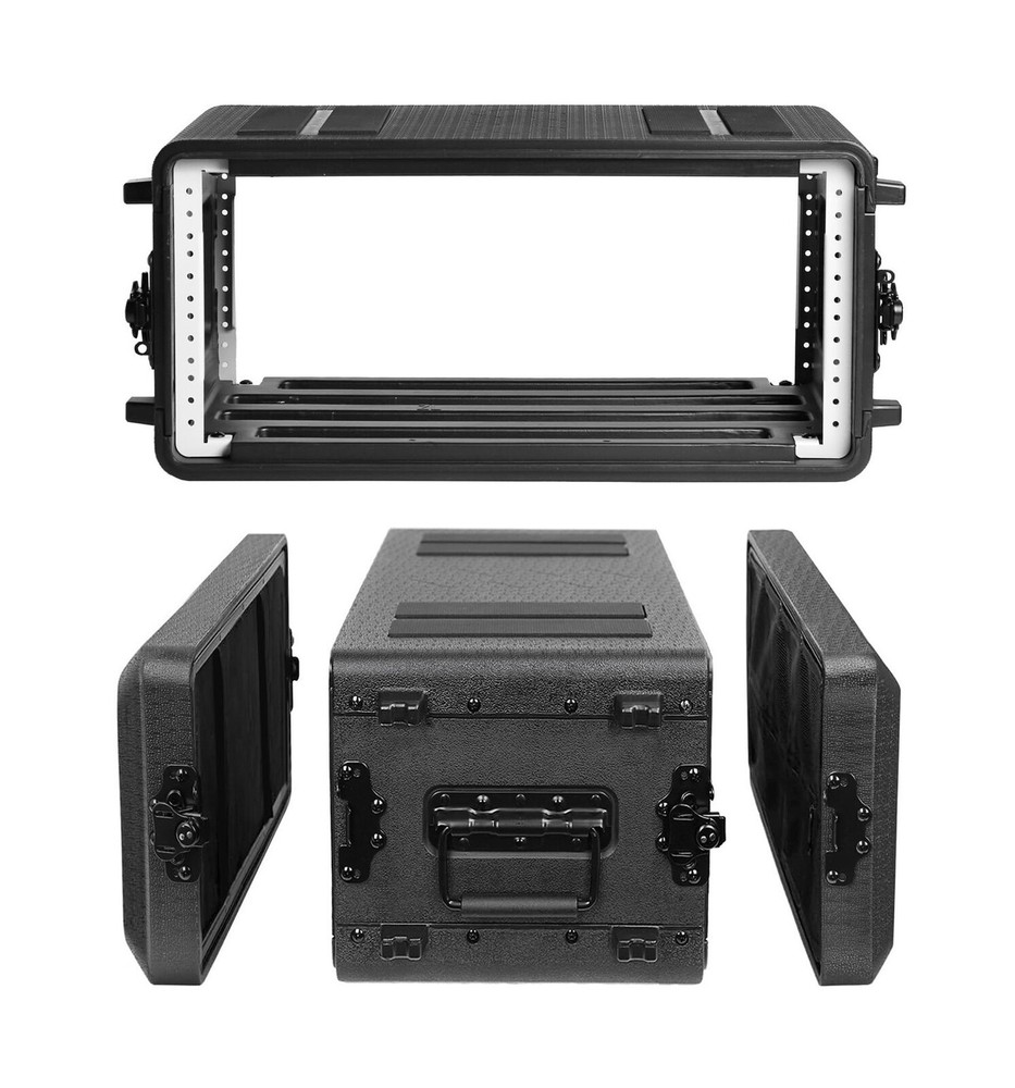 Diandian 4U Rack Case Shallow 12″ Depth, 19″ Rackmount Flight Case, Watertigh…