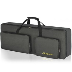 AKOZLIN 54-Key Padded For 54Key-37″x14.5″x5.3″, Black with Red Accents