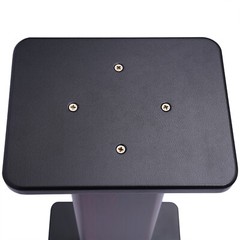 28″ 1 Pair Bookshelf Speaker Stands Surround Sound Home Theater Black Walnut PVC
