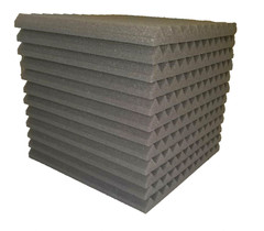 12 pcs 12″x12″x1″ Acoustic Foam Panel Tiles Wall Record Studio Sound Dark Gray