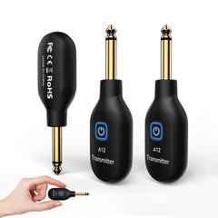Wireless Guitar Transmitter Receiver 2.4GHz with 2 Modes, Upgrade Thumb-Size,…